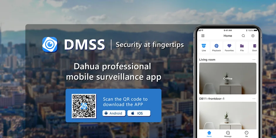 انتقال تصویر دستگاه دوربین مداربسته داهوا روی موبایل و تبلت از طریق P2P